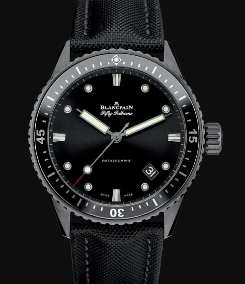 Review Blancpain Fifty Fathoms Watch Review Bathyscaphe Replica Watch 5000 0130 B52A - Click Image to Close